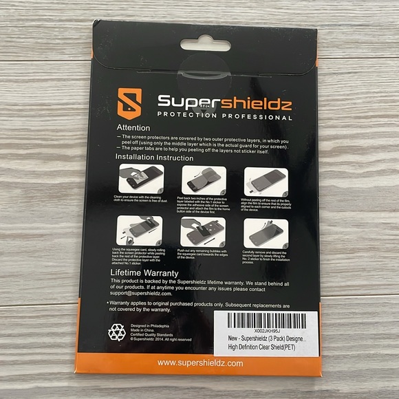 ⭐️ 3 Pack Supershieldz Screen Protector for Fire HD 8 Kids Pro Tablet⭐️ NWT - Picture 4 of 4